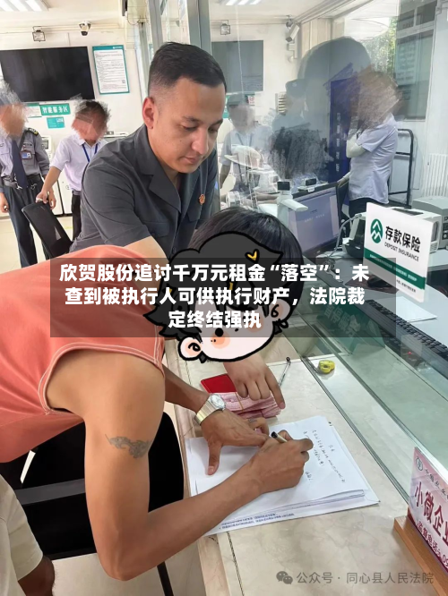 欣贺股份追讨千万元租金“落空”：未查到被执行人可供执行财产	，法院裁定终结强执-第3张图片