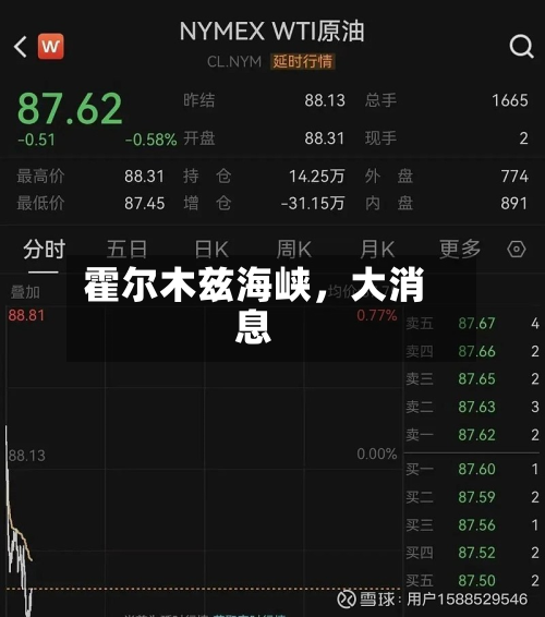 霍尔木兹海峡，大消息-第2张图片