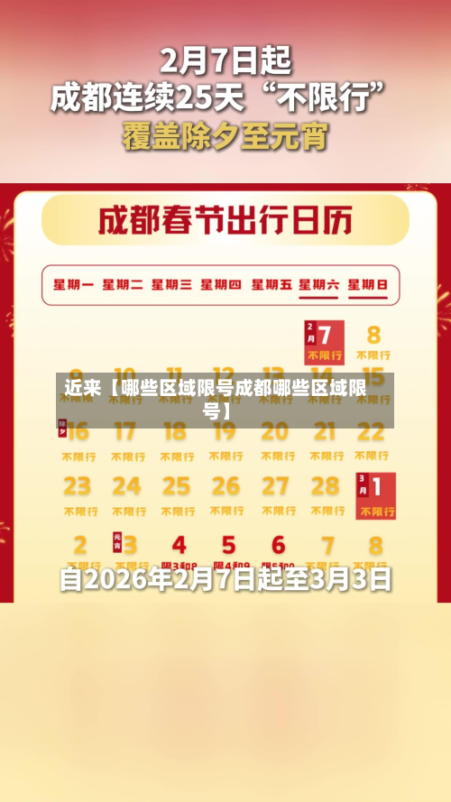 近来【哪些区域限号成都哪些区域限号】