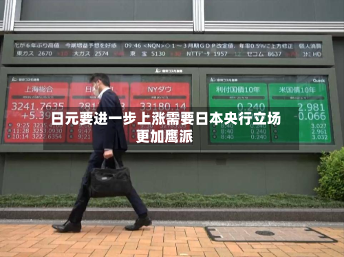 日元要进一步上涨需要日本央行立场更加鹰派