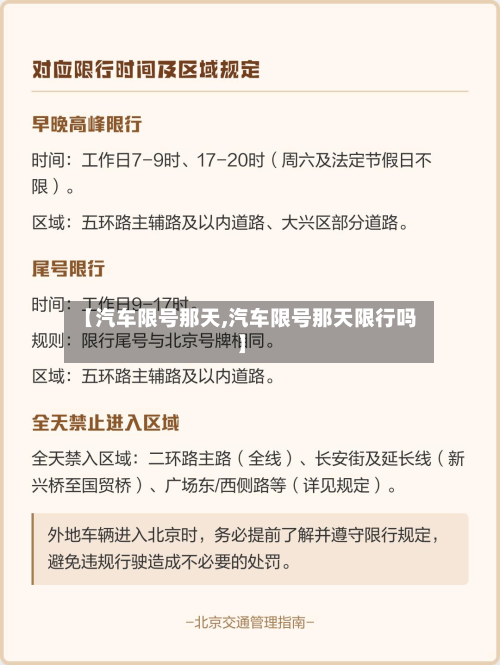 【汽车限号那天,汽车限号那天限行吗】