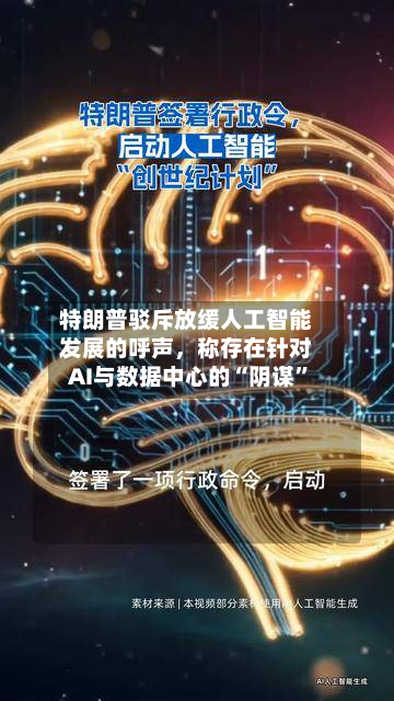 特朗普驳斥放缓人工智能发展的呼声，称存在针对AI与数据中心的“阴谋”-第3张图片