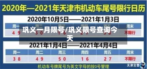 巩义一月限号/巩义限号查询今天