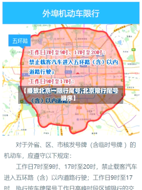 【播放北京一限行尾号,北京限行尾号顺序】