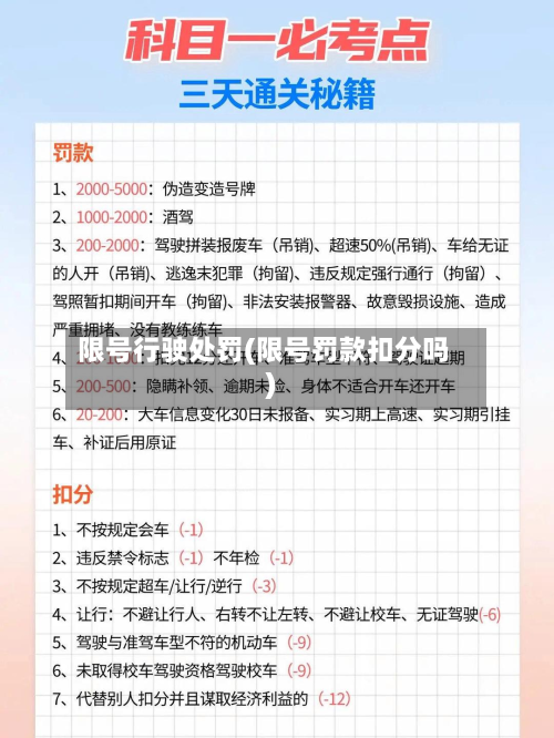 限号行驶处罚(限号罚款扣分吗)-第2张图片