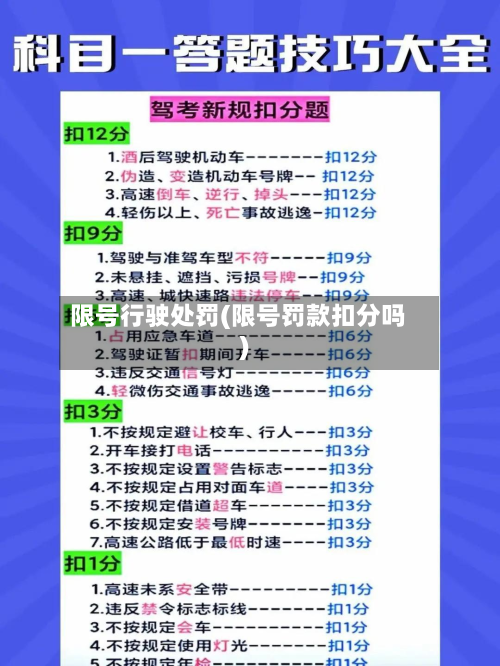 限号行驶处罚(限号罚款扣分吗)-第3张图片