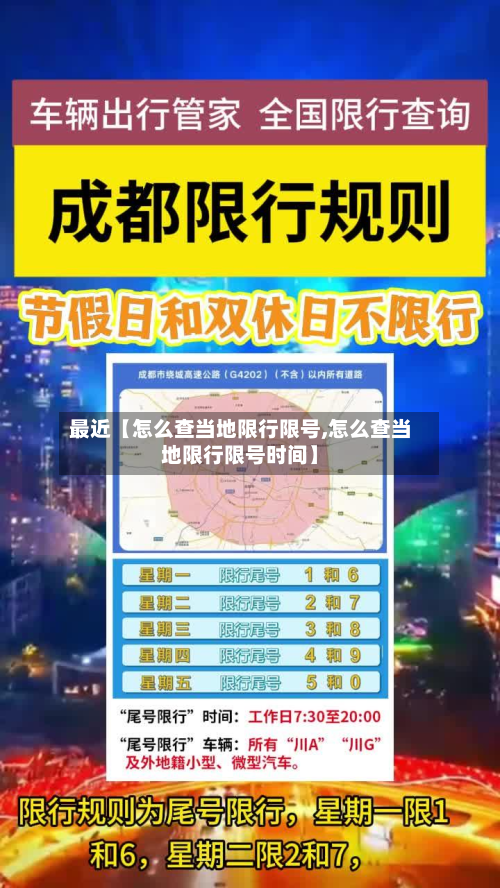 最近【怎么查当地限行限号,怎么查当地限行限号时间】-第2张图片