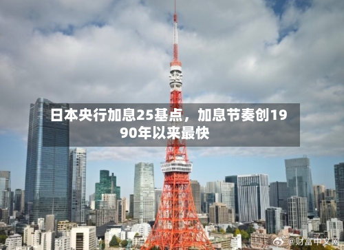 日本央行加息25基点，加息节奏创1990年以来最快-第3张图片