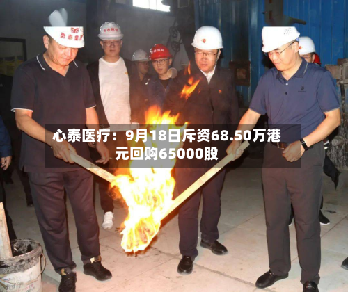 心泰医疗:9月18日斥资68.50万港元回购65000股