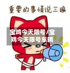 宝鸡今天限号/宝鸡今天限号车辆