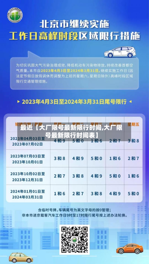 最近【大厂限号最新限行时间,大厂限号最新限行时间表】-第2张图片