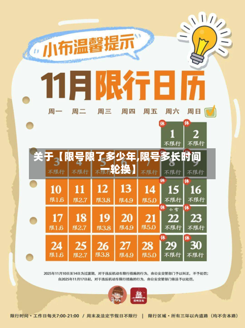 关于【限号限了多少年,限号多长时间一轮换】