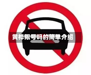 黄桦限号吗的简单介绍