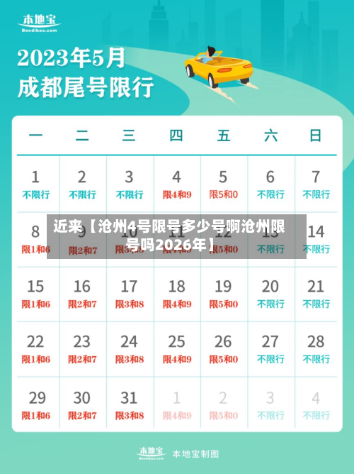 近来【沧州4号限号多少号啊沧州限号吗2026年】