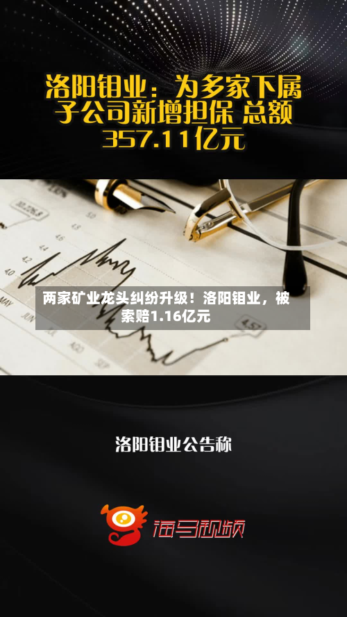 两家矿业龙头纠纷升级！洛阳钼业，被索赔1.16亿元-第3张图片