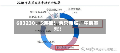 603230，5连板！两只新股，午后暴涨！