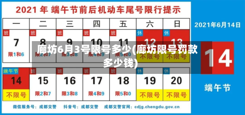 廊坊6月3号限号多少(廊坊限号罚款多少钱)-第3张图片