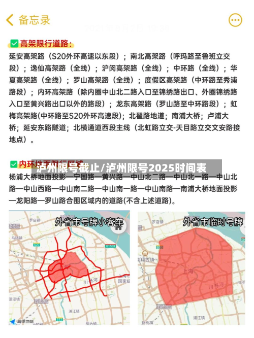 泸州限号截止/泸州限号2025时间表-第1张图片