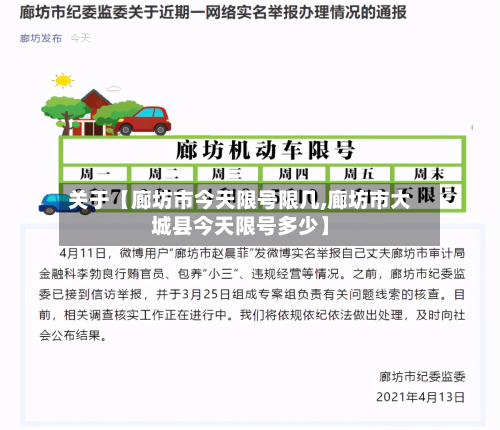 关于【廊坊市今天限号限几,廊坊市大城县今天限号多少】-第2张图片