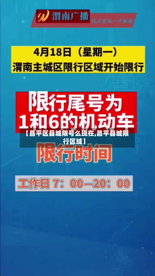 【昌平区县城限号么现在,昌平县城限行区域】